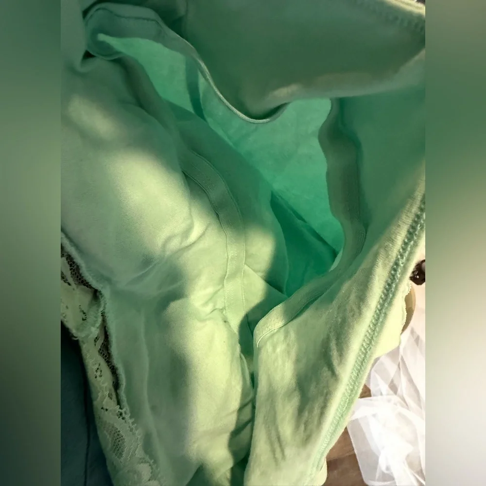 No Boundaries Mint Lace Trim Camisole Tank Top Size L (11–13) - Picture 4 of 4